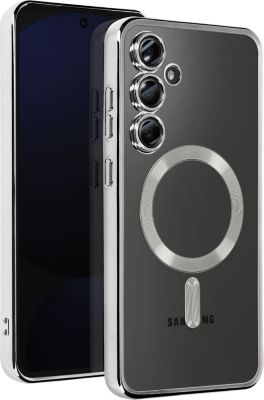 Coque AVIZAR MagSafe Samsung S24 FE Chromé Argent