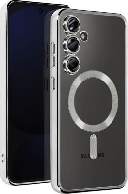 Coque AVIZAR MagSafe Samsung S24 FE Chromé Argent