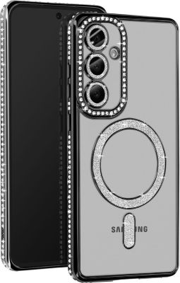 Coque AVIZAR Diamant Samsung S24 FE MagSafe Noir Onyx Coque AVIZAR Diamant Samsung S24 FE MagSafe Noir Onyx