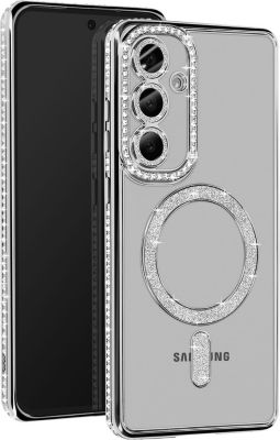 Coque AVIZAR Diamant Samsung S24 FE MagSafe Argent