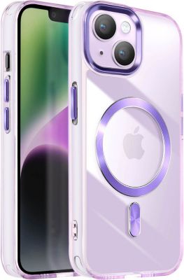 Coque AVIZAR MagSafe iPhone 14 et 13 Cristal Violet