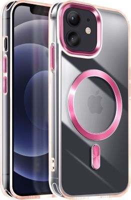 Coque AVIZAR MagSafe iPhone 12 Pro et 12 Cristal Rose