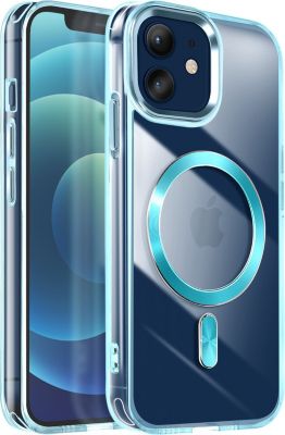 Coque AVIZAR MagSafe iPhone 12 Pro et 12 Cristal Bleu