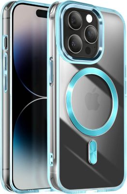 Coque AVIZAR MagSafe iPhone 14 Pro Cristal Bleu