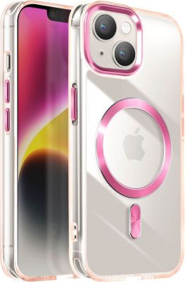 Coque AVIZAR MagSafe iPhone 15 Plus Cristal Rose