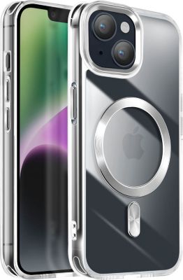 Coque AVIZAR MagSafe iPhone 15 Plus Cristal Argent Coque AVIZAR MagSafe iPhone 15 Plus Cristal Argent