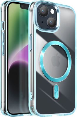 Coque AVIZAR MagSafe iPhone 15 Plus Cristal Bleu