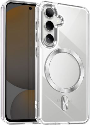 Coque AVIZAR MagSafe Samsung S24 , S25 Cristal Argent