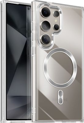 Coque AVIZAR MagSafe Samsung S24 Ultra Cristal Argent Coque AVIZAR MagSafe Samsung S24 Ultra Cristal Argent