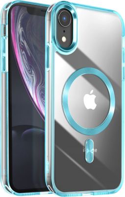 Coque AVIZAR MagSafe iPhone XR Cristal Bleu