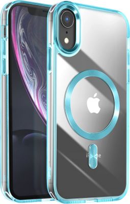 Coque AVIZAR MagSafe iPhone XR Cristal Bleu