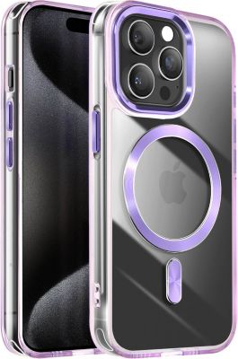 Coque AVIZAR MagSafe iPhone 15 Pro Max Cristal Violet