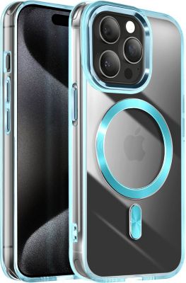 Coque AVIZAR MagSafe iPhone 15 Pro Max Cristal Bleu