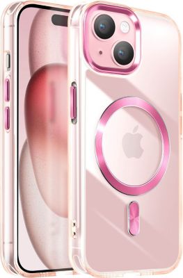 Coque AVIZAR MagSafe iPhone 15 Cristal Rose