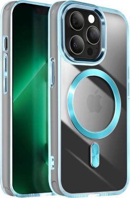 Coque AVIZAR MagSafe iPhone 13 Pro Max Cristal Bleu