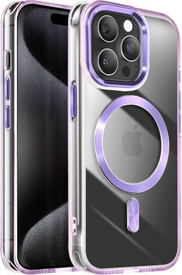 Coque AVIZAR MagSafe iPhone 15 Pro Cristal Violet