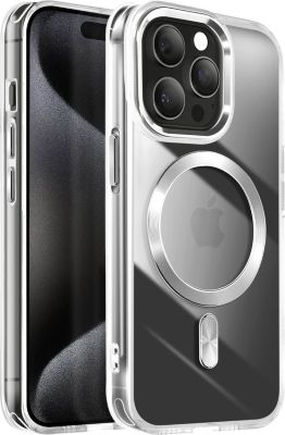Coque AVIZAR MagSafe iPhone 15 Pro Cristal Argent
