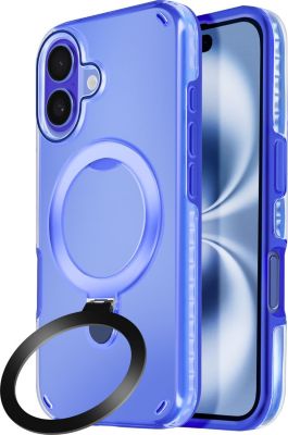 Coque AVIZAR iPhone 16 MagSafe Stand Bleu