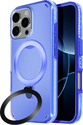 Coque AVIZAR iPhone 16 Pro MagSafe Stand Bleu