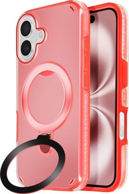 Coque AVIZAR iPhone 16 Plus MagSafe Stand Rouge