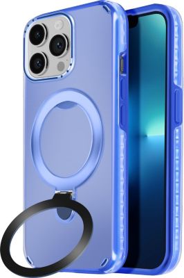 Coque AVIZAR iPhone 13 Pro Max MagSafe Stand Bleu