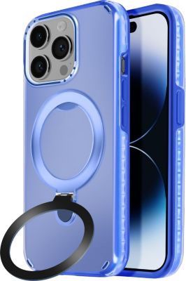 Coque AVIZAR iPhone 14 Pro Max MagSafe Stand Bleu