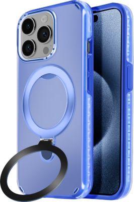Coque AVIZAR iPhone 15 Pro MagSafe Stand Bleu