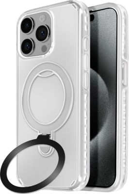 Coque AVIZAR iPhone 15 Pro MagSafe Stand Blanc