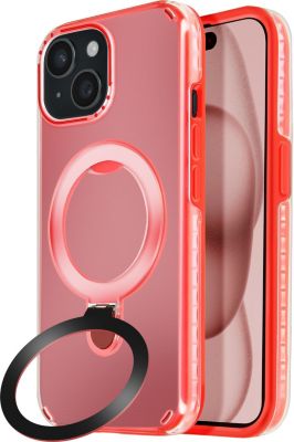 Coque AVIZAR iPhone 14 Plus MagSafe Stand Rouge