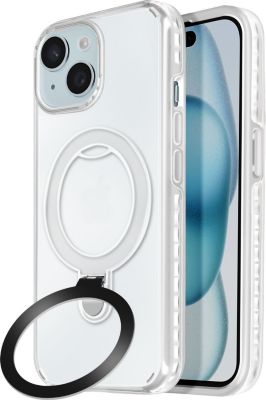 Coque AVIZAR iPhone 15 MagSafe Stand Blanc