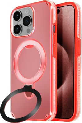 Coque AVIZAR iPhone 15 Pro Max MagSafe Stand Rouge
