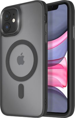 Coque AVIZAR MagSafe iPhone 11 Givré Noir
