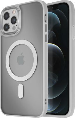 Coque AVIZAR MagSafe iPhone 12 Pro Max Givré Gris