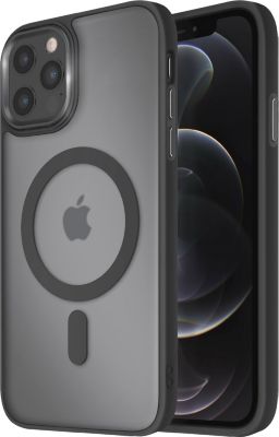 Coque AVIZAR MagSafe iPhone 12 Pro et 12 Givré Noir