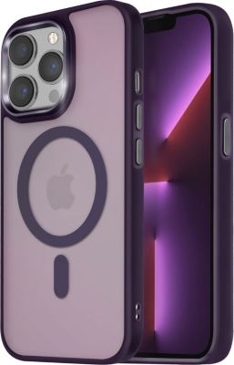 Coque AVIZAR MagSafe iPhone 13 Pro Givré Violet