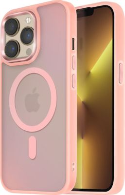Coque AVIZAR MagSafe iPhone 13 Pro Max Givré Rose