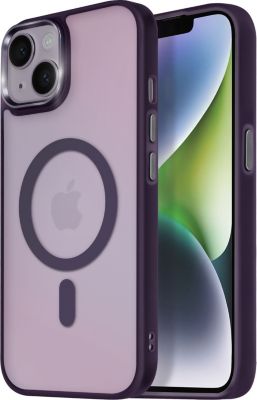 Coque AVIZAR MagSafe iPhone 14 Givré Violet