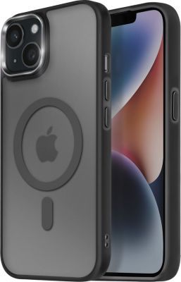 Coque AVIZAR MagSafe iPhone 14 Givré Noir