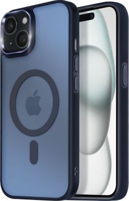 Coque AVIZAR MagSafe iPhone 15 Plus Givré Bleu
