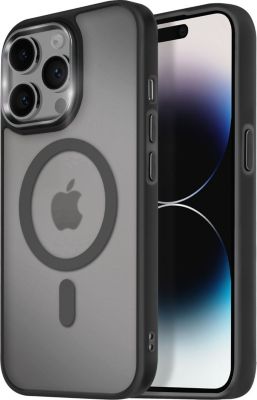 Coque AVIZAR MagSafe iPhone 14 Pro Givré Noir