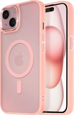 Coque AVIZAR MagSafe iPhone 15 Givré Rose