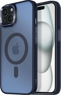 Coque AVIZAR MagSafe iPhone 15 Givré Bleu Coque AVIZAR MagSafe iPhone 15 Givré Bleu