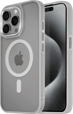 Coque AVIZAR MagSafe iPhone 15 Pro Max Givré Gris