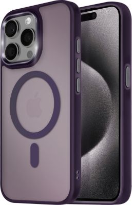 Coque AVIZAR MagSafe iPhone 15 Pro Max Givré Violet Coque AVIZAR MagSafe iPhone 15 Pro Max Givré Violet
