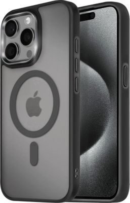 Coque AVIZAR MagSafe iPhone 15 Pro Max Givré Noir