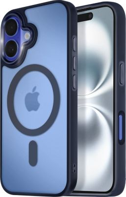 Coque AVIZAR MagSafe iPhone 16 Givré Bleu