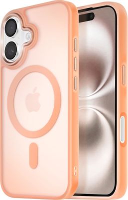 Coque AVIZAR MagSafe iPhone 16 Plus Givré Rose Coque AVIZAR MagSafe iPhone 16 Plus Givré Rose