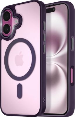 Coque AVIZAR MagSafe iPhone 16 Plus Givré Violet