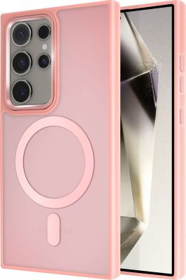 Coque AVIZAR MagSafe Samsung S24 Ultra Givré Rose