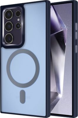 Coque AVIZAR MagSafe Samsung S24 Ultra Givré Bleu